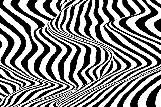 Vector fondo de líneas onduladas geométricas abstractas