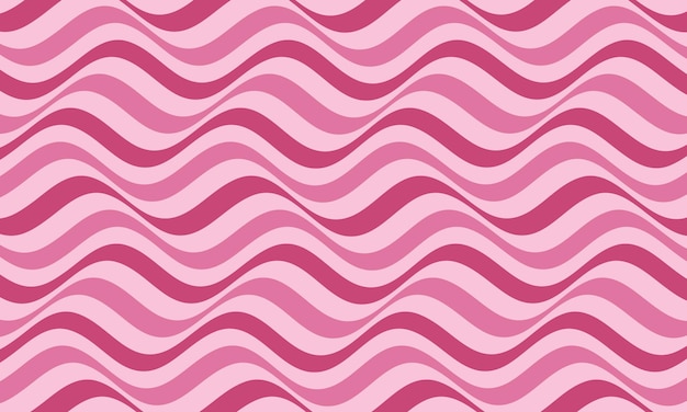 Vector fondo de líneas onduladas rosa psicodélico abstracto