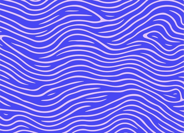 Fondo de líneas onduladas simples dinámicas de moda Doodle abstracto patrón contemporáneo estético moderno