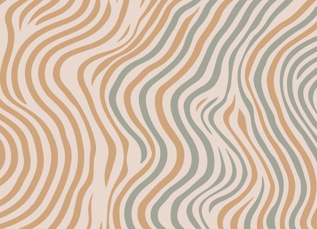 Fondo de líneas onduladas simples dinámicas de moda Doodle abstracto patrón contemporáneo estético moderno
