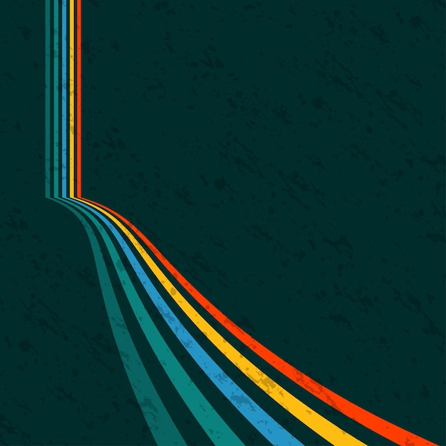 Fondo de líneas de perspectiva de color abstracto