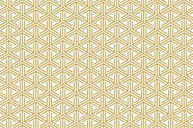fondo de líneas de rayas de lujo de oro abstracto sin costuras con diseño vectorial geométrico