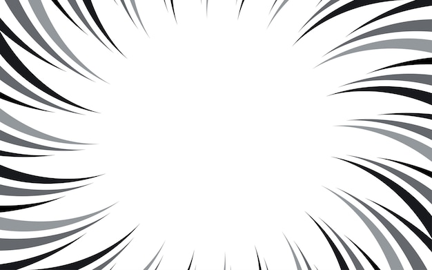 Fondo de líneas de velocidad de cómics y manga Marco de velocidad de manga Fondo de explosión de acción de superhéroe