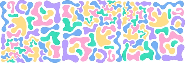 Fondo líquido abstractoCubierta para plantilla cartel de pared con colores de moda forma con forma geométrica abstracta Concepto de ilustración vectorial