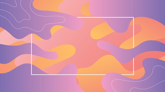 Fondo líquido con color degradado. fondo moderno con formas abstractas