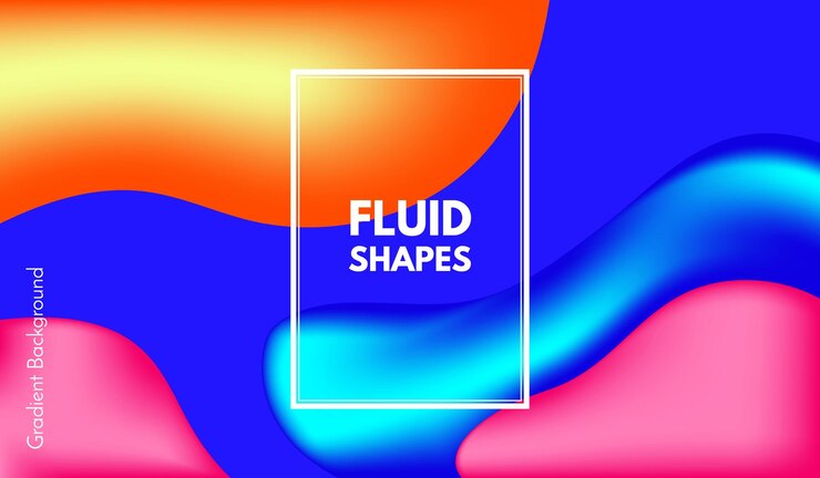 Vector fondo líquido colorido con formas de onda fluida