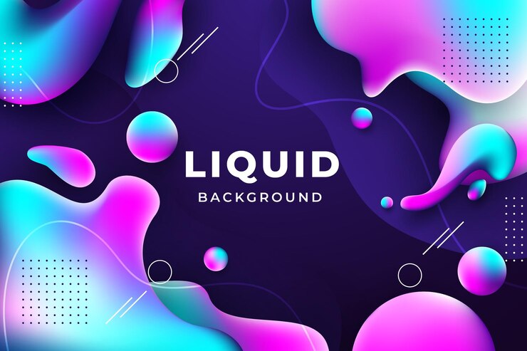 Vector fondo líquido dinámico en forma de degradado