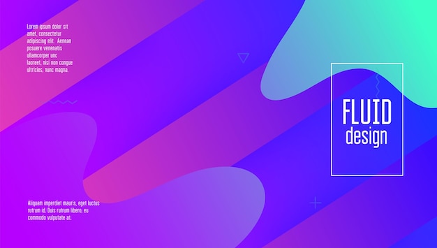 Fondo líquido Diseño mínimo Onda Página de inicio Colorido T