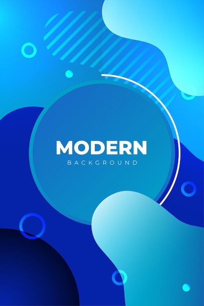Fondo líquido y fluido cian abstracto moderno Vector Premium Adecuado para folleto de volante de diseño web de banner, etc.