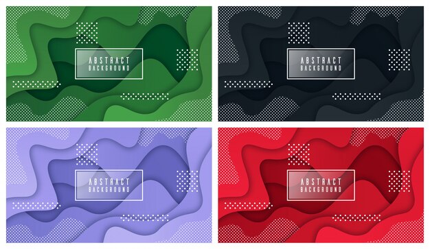Fondo líquido y geométrico colorido con formas de gradiente fluido