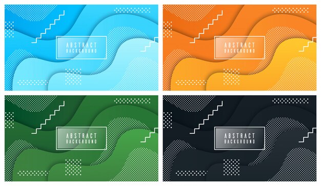 Fondo líquido y geométrico colorido con formas de gradiente fluido