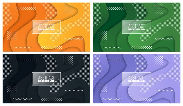 Fondo líquido y geométrico colorido con formas de gradiente fluido