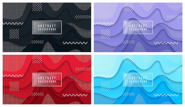 Fondo líquido y geométrico colorido con formas de gradiente fluido