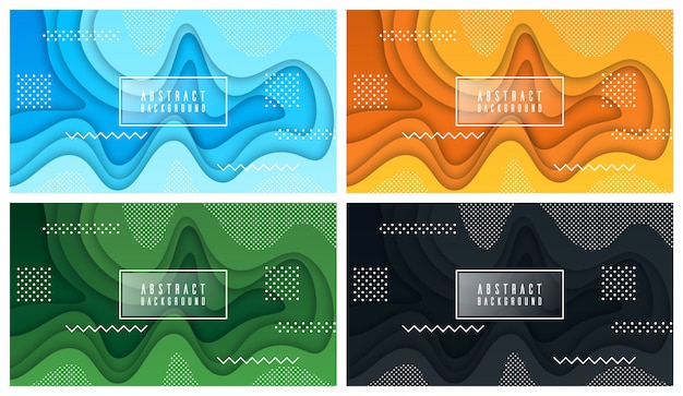 Fondo líquido y geométrico colorido con formas de gradiente fluido