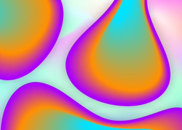 Fondo líquido líquido con elementos y formas dinámicas.