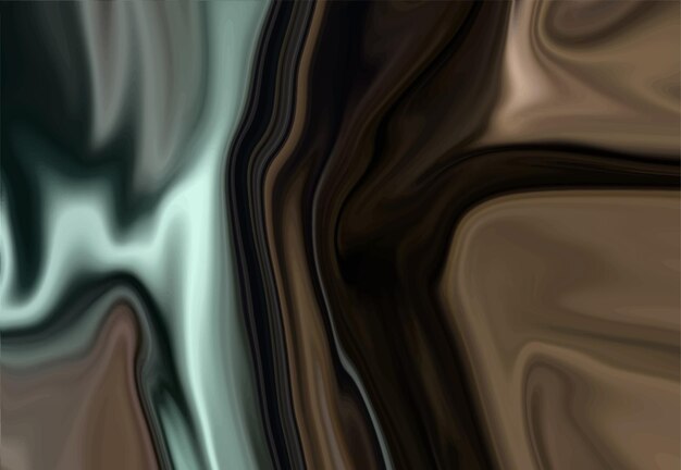 Fondo líquido moderno con onda marrón de chocolate