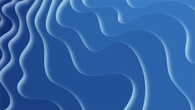 Fondo líquido de ondas azules abstractas