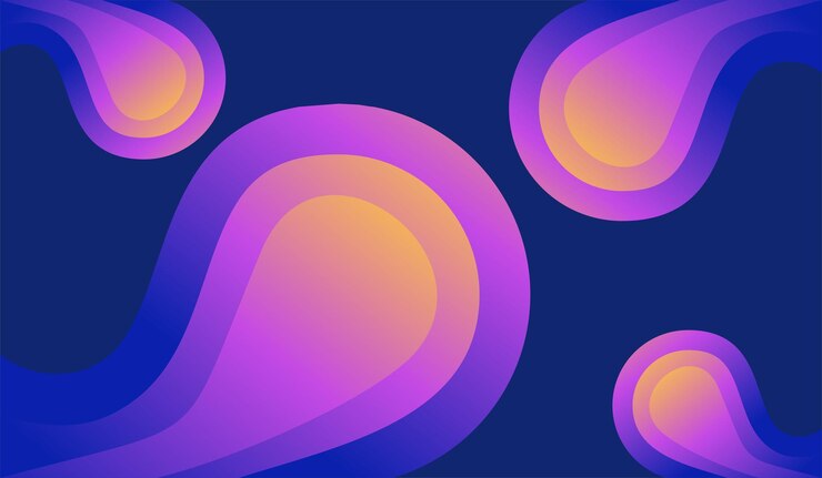 Vector fondo líquido púrpura onda gradiente diseño abstracto