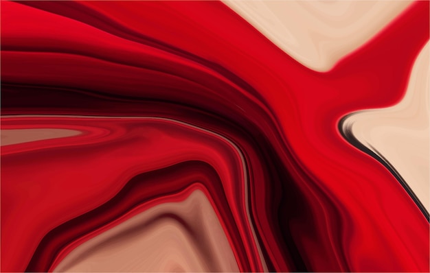 Fondo líquido de textura de patrón de mármol con estilo de moda con color rojo