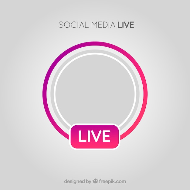 Vector fondo de live streaming