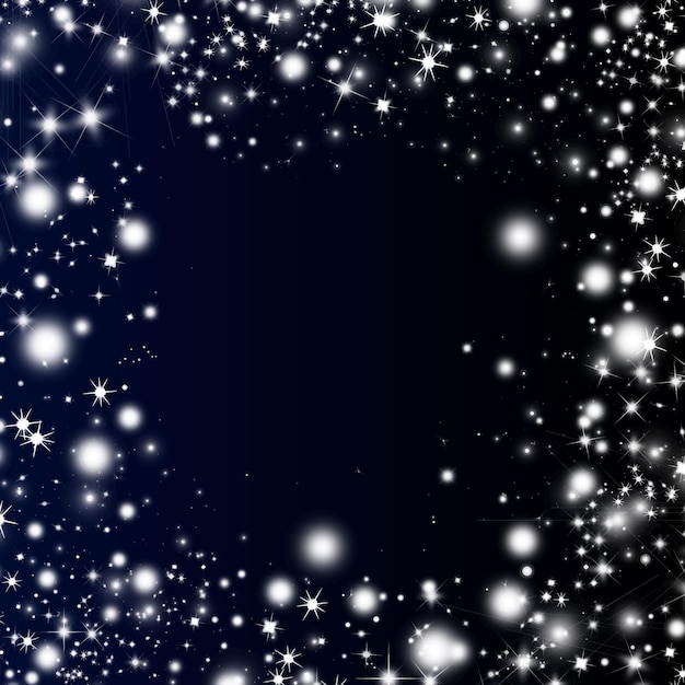 Fondo de luces de colores vectoriales Fondo de Navidad azul marino