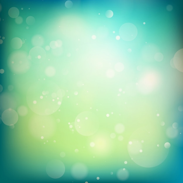 Fondo de luces defocused azul y verde. EPS 10