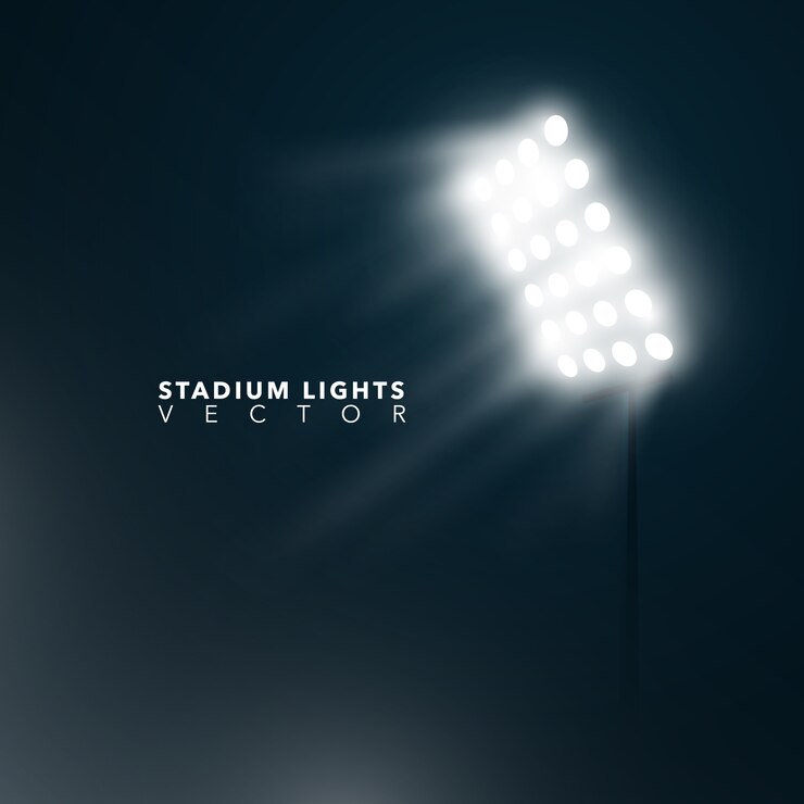 Fondo con luces de estadio