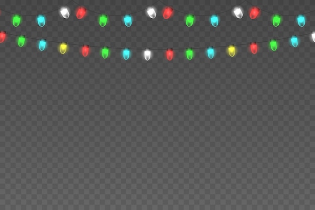 Fondo de luces de Navidad brillante