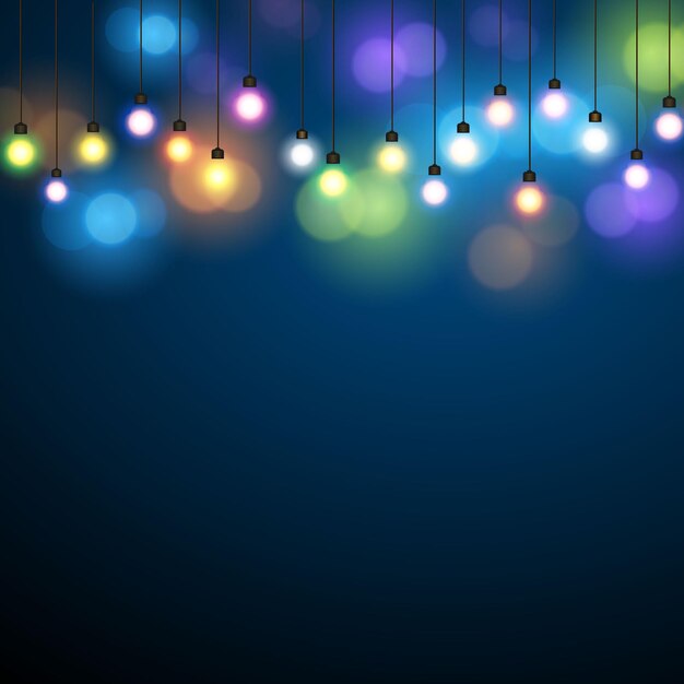 Fondo de luces de Navidad.
