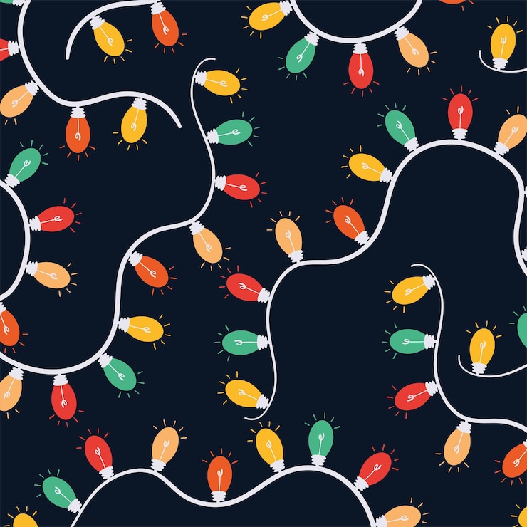 Vector fondo de luces de navidad