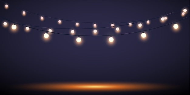 Fondo de luces navideñas