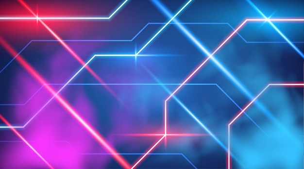 Fondo de luces de neón abstractas