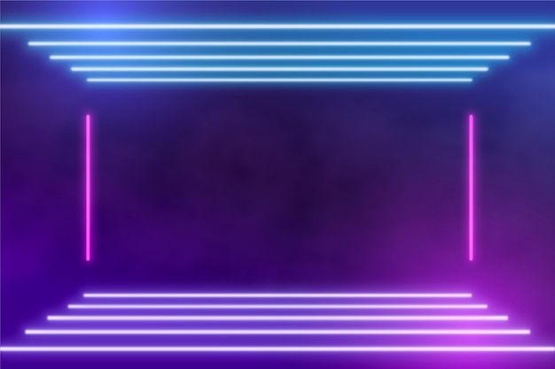 Fondo de luces de neón abstractas