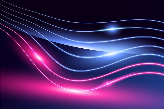 Fondo de luces de neón abstractas