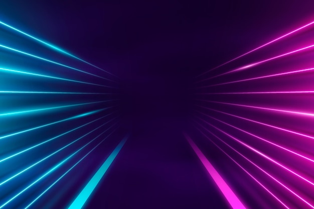 Fondo de luces de neón abstractas