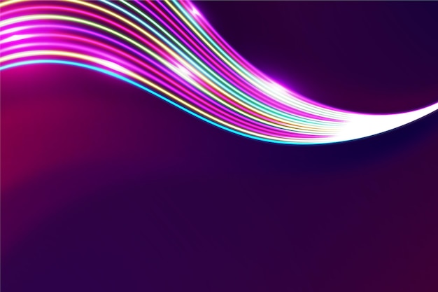 Fondo de luces de neón abstractas