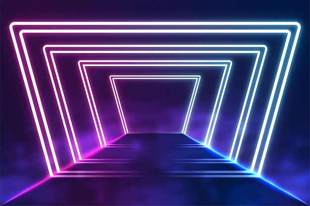 Fondo de luces de neón abstractas