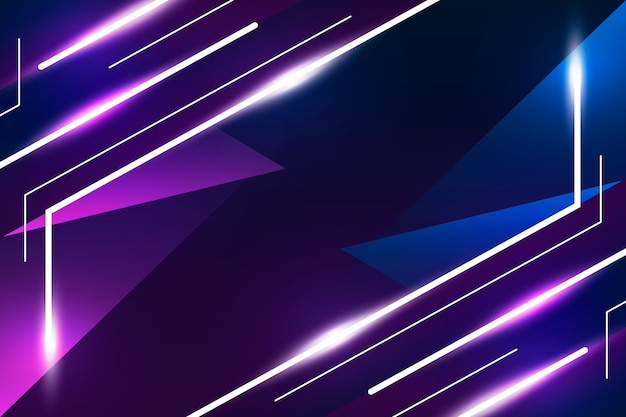 Fondo de luces de neón brillante