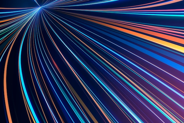 Fondo de luces de neón realistas