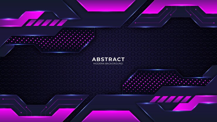 Fondo de lujo abstracto futurista con combinación de líneas de puntos de luz brillante Vector Premium