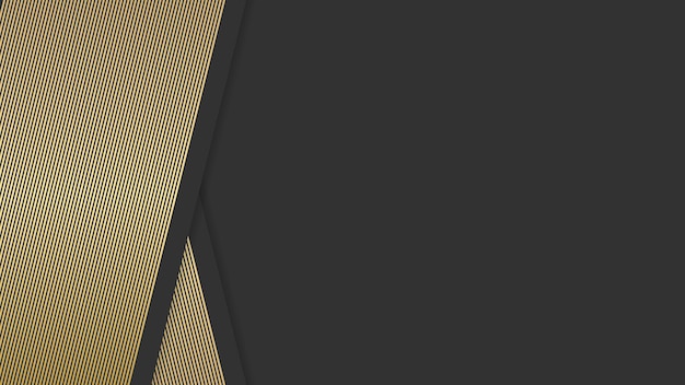 Vector fondo de lujo abstracto negro y dorado para fondo de presentación