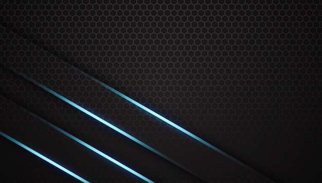 Fondo de lujo azul ligero hexágono deporte