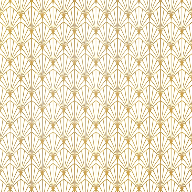 Fondo de lujo del diseño del oro del modelo abstracto del art déco.