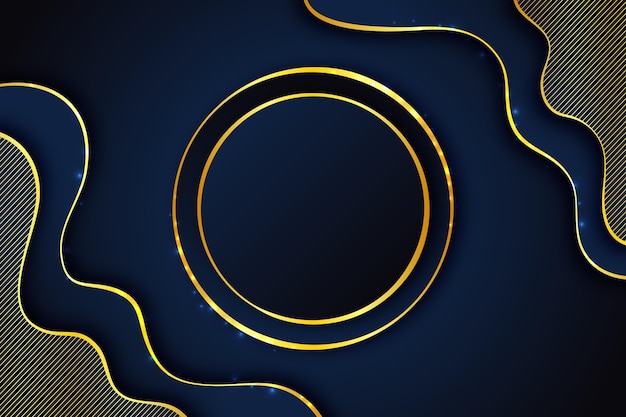 Fondo de lujo dorado degradado