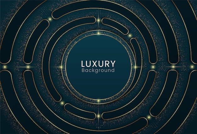Fondo de lujo elegante con líneas doradas