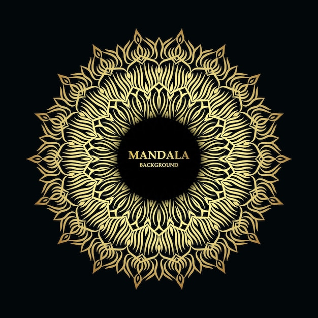 Fondo de lujo mandala design