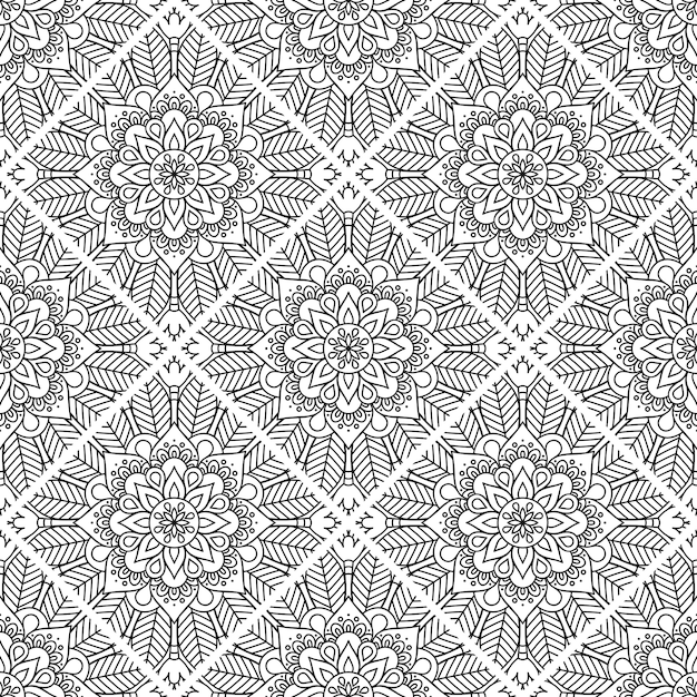 Fondo de lujo mandala ornamental