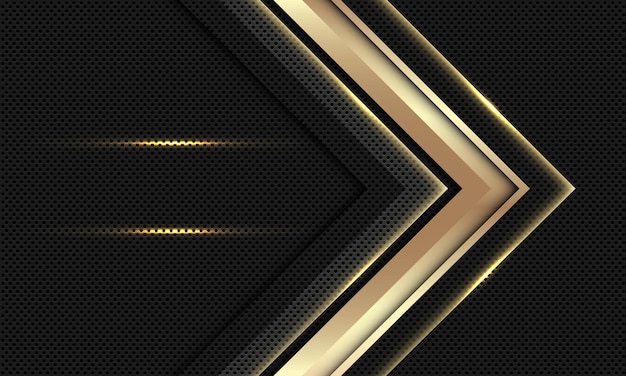 Fondo de lujo moderno abstracto de la flecha de oro.