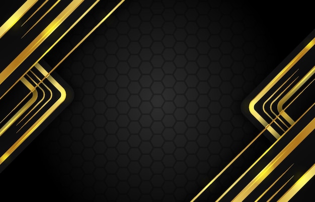 Fondo de lujo negro y oro