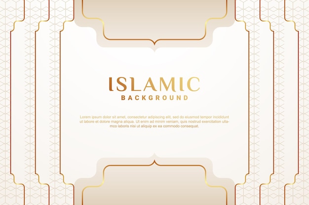 Fondo de lujo de ornamento degradado islámico